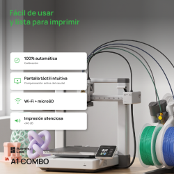 Impresora 3D Bambu Lab A1 Combo multicolor AMS FDM (envio en el dia CABA+GBA)