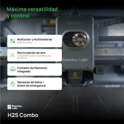 Showroom Impresora Bambu Lab H2S AMS Combo