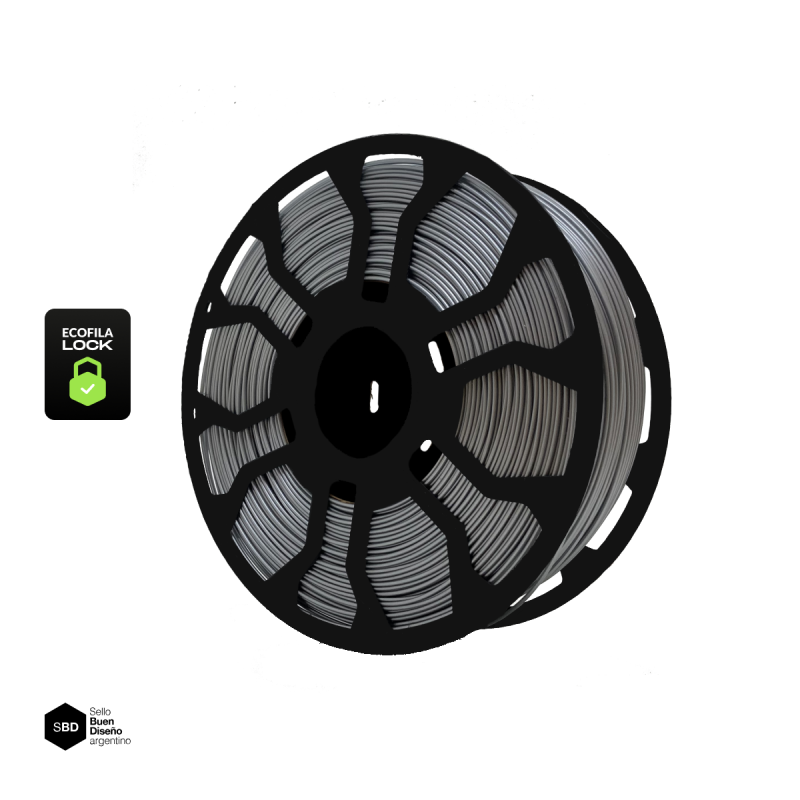 Filamento Hellbot ECOFILA PLA Metal 1,75mm 1kg v2 NEW con carrete inyectado LOCK