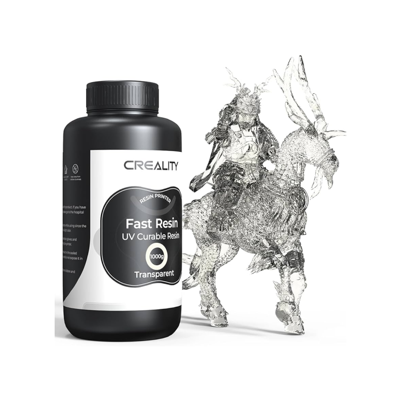 Resina 3D Creality Alta Velocidad Clear 1kg Botella Plástica