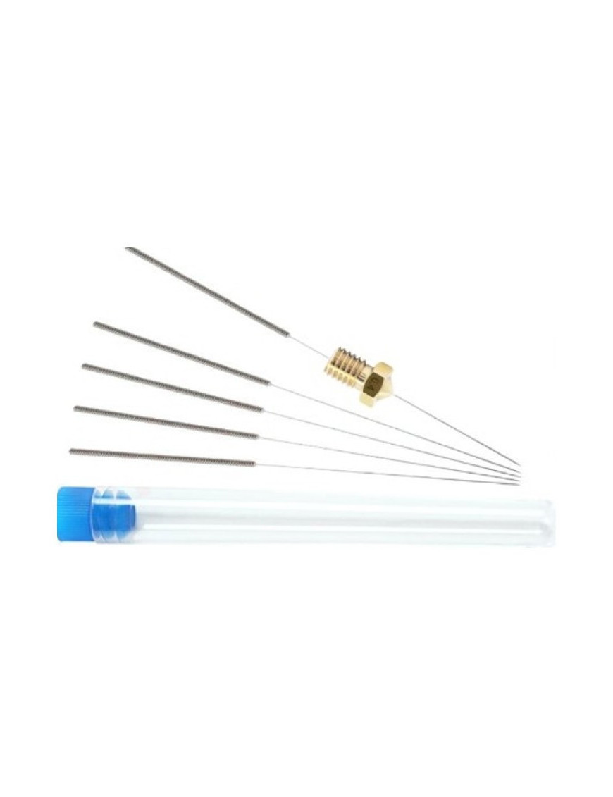 Kit de agujas para limpieza de nozzle 0,4 5 unidades