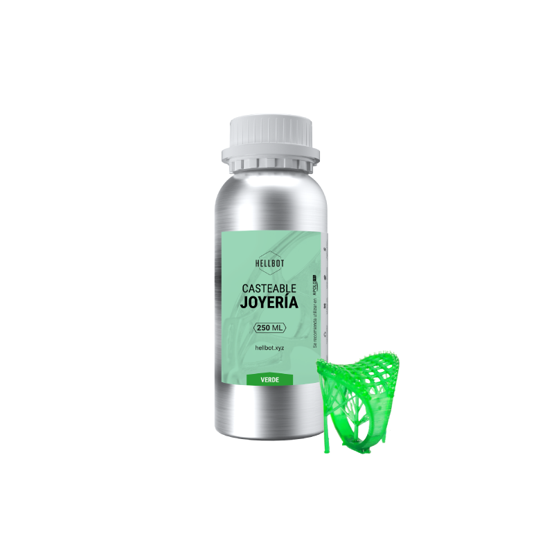 Resina Hellbot Casteable Joyería Verde 250ml
