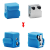 Aislante de silicona para bloque de hotend Artillery Azul