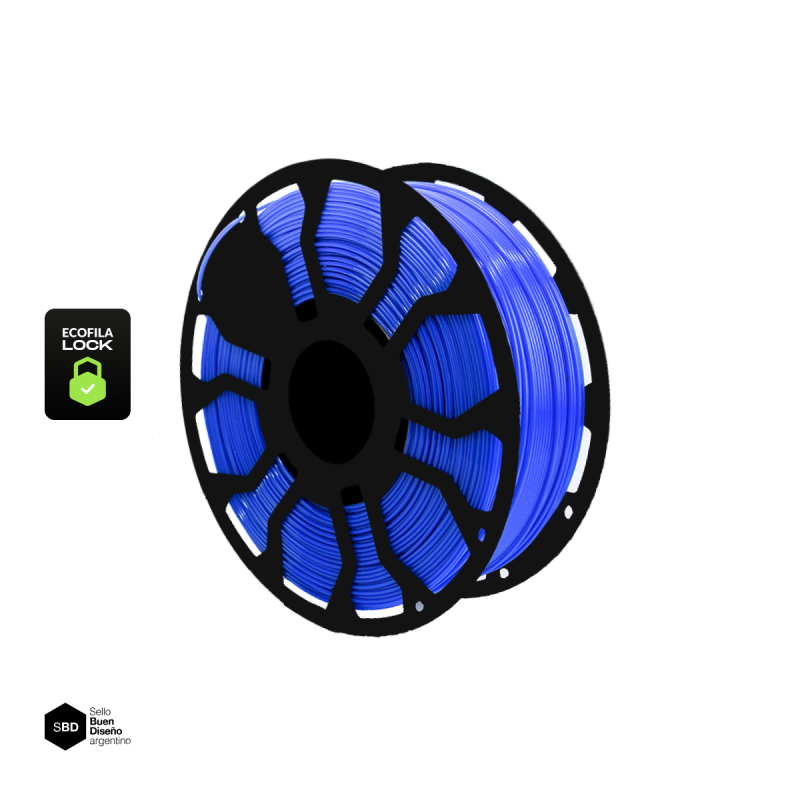 Filamento Hellbot ECOFILA PLA 1,75mm 1kg NEW con carrete inyectado LOCK