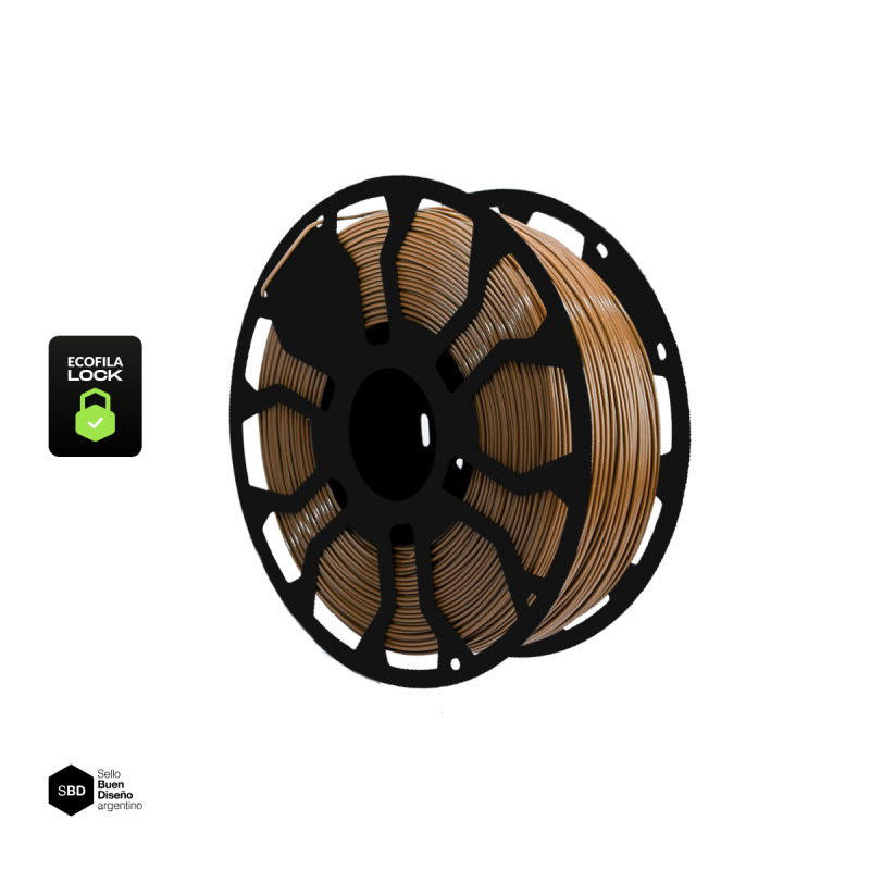 Filamento Hellbot ECOFILA PLA 1,75mm 1kg NEW con carrete inyectado LOCK