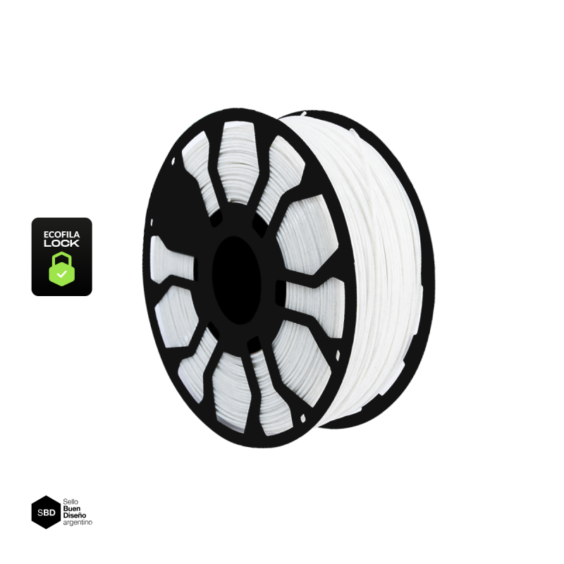 Filamento Hellbot ECOFILA PLA 1,75mm 1kg NEW con carrete inyectado LOCK