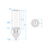 Nozzle para Creality 0.6MM K1/K1 MAX
