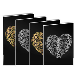 Pack de papel rascado dorado/plateado para Grabado Laser