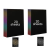 Pack de papel rascado dorado/plateado para Grabado Laser