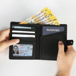 Set de Billeteras cuero para grabadora laser