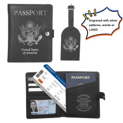 Set de Billeteras cuero para grabadora laser