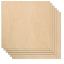 Contrachapado de madera Natural 30x30 para Grabado Laser