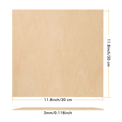 Contrachapado de madera Natural 30x30 para Grabado Laser