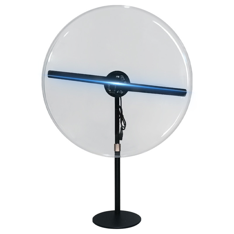 Proyector Holográfico 3D WIFI  ventilador Con Covertor Acrilico 2 aspas 42cm