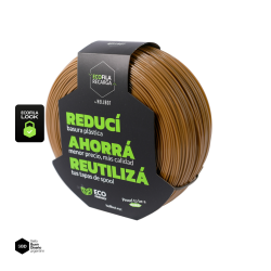 Filamento Hellbot ECOFILA RECARGA PLA 1,75mm 1kg LOCK  (envio en el dia CABA+GBA)