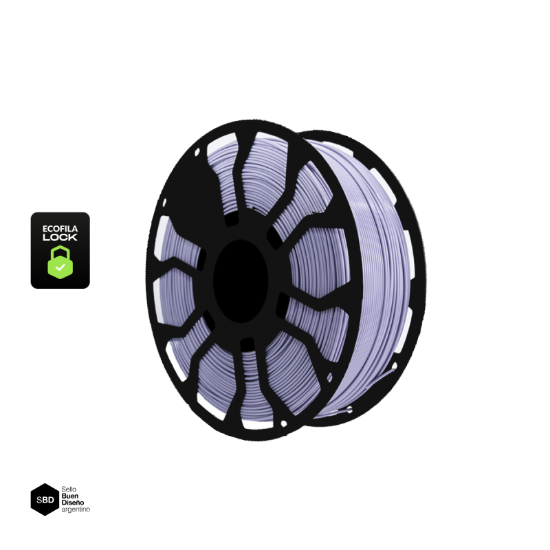 Filamento Hellbot ECOFILA PLA 1,75mm 1kg NEW con carrete inyectado LOCK  (envio en el dia CABA+GBA)