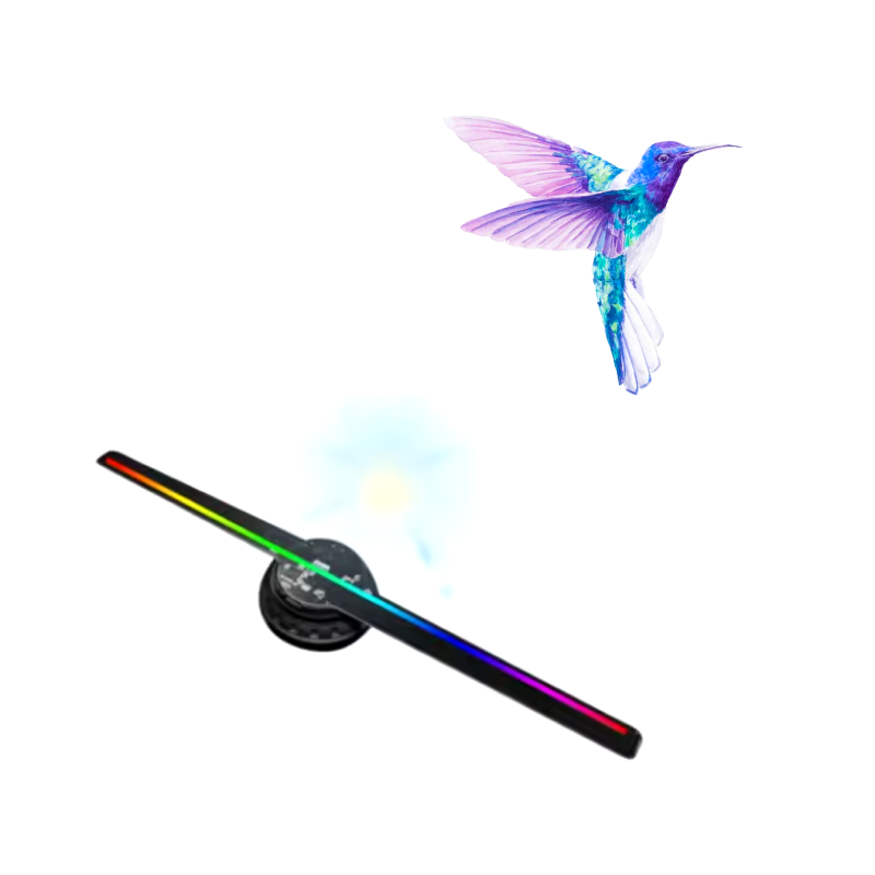 Proyector Holográfico 3D WIFI ventilador 2 aspas 42cm (Envio en el dia CABA+GBA)