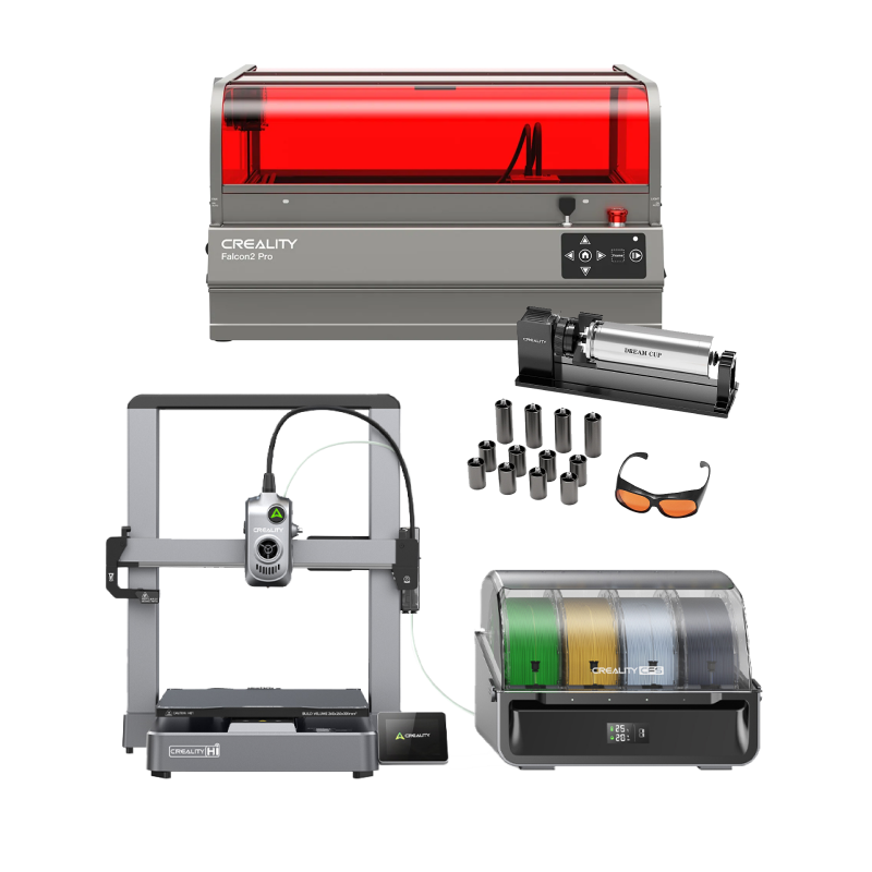 Combo Impresora 3D Creality Hi Combo FDM + Falcon PRO 40W + Rodillo Giratorio