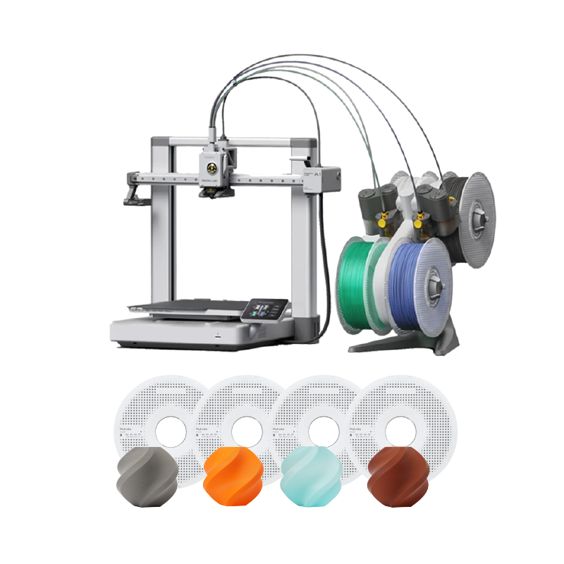 Combo Impresora Bambulab A1 Combo +  4kg Filamento Bambu PLA LITE