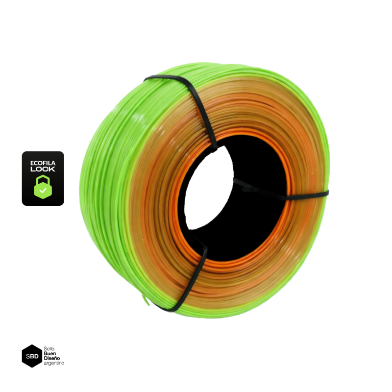 Filamento Hellbot ECOFILA RECARGA RANDOM PLA 1,75mm 1kg LOCK