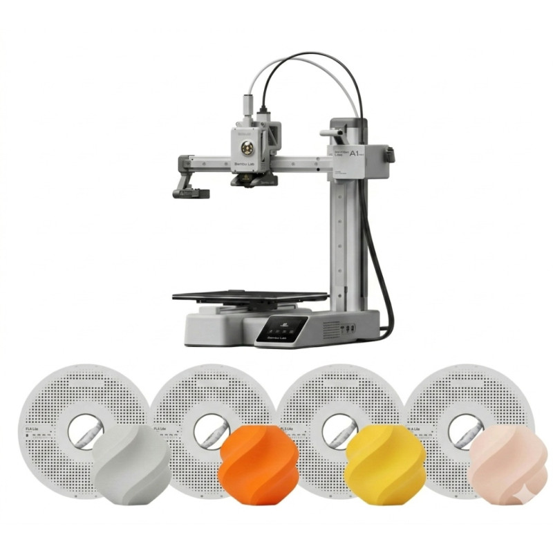 Combo Impresora Bambulab A1 Mini + 4kg Filamento Bambu PLA LITE