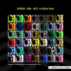 Filamento Hellbot ECOFILA RECARGA PLA 1,75mm 1kg LOCK