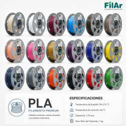 Filamento Filar PLA MATE 1,75mm x 1kg