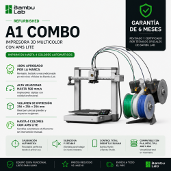 Refurbished Impresora 3D Bambu Lab A1 Combo multicolor AMS FDM