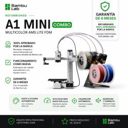 Refurbished Impresora 3D Bambu Lab A1 Mini Combo multicolor AMS FDM