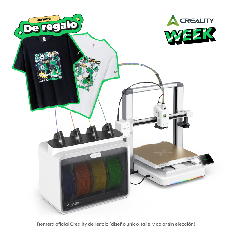 Combo Impresora Creality SPARKX i7 Color Combo + Remera Official