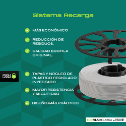 Combo Filamento Hellbot ECOFILA Pla Primarios 3kg 1,75mm