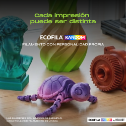 Filamento Hellbot ECOFILA RECARGA RANDOM PLA 1,75mm 1kg LOCK