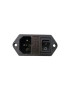 Conector interlock con porta fusible y on off Hellbot Magna 2